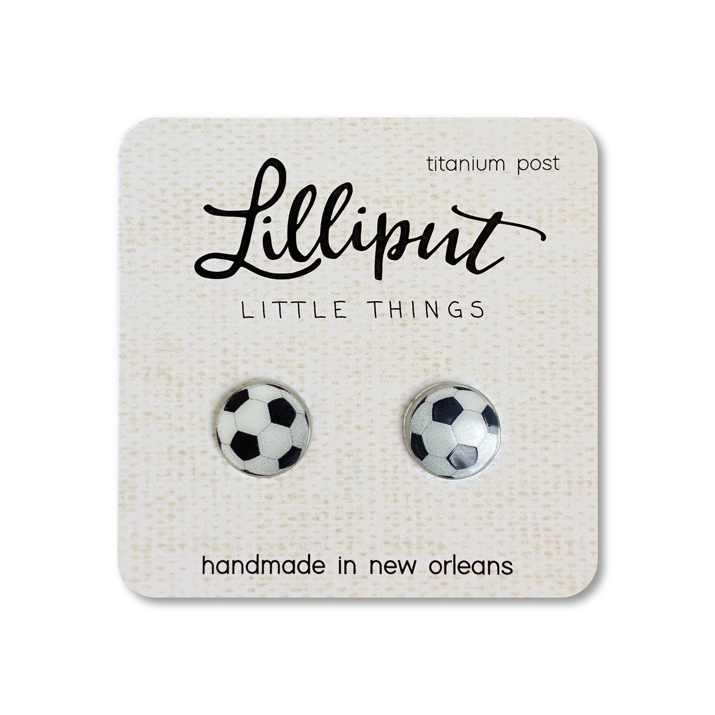Lilliput- Soccer Ball Earrings