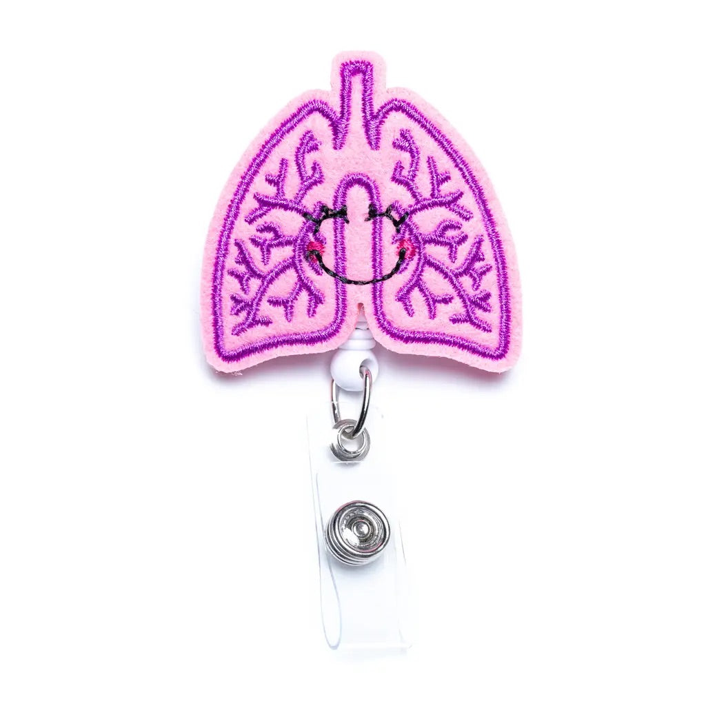 Lung Badge Reel – Klassy & Essential Medical Apparel