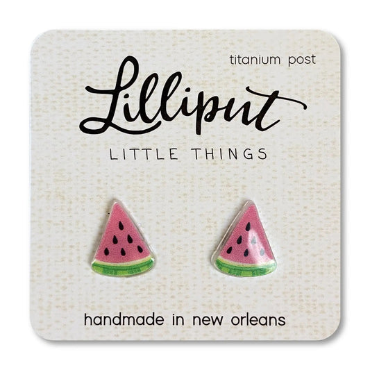 Lilliput- Watermelon Earrings