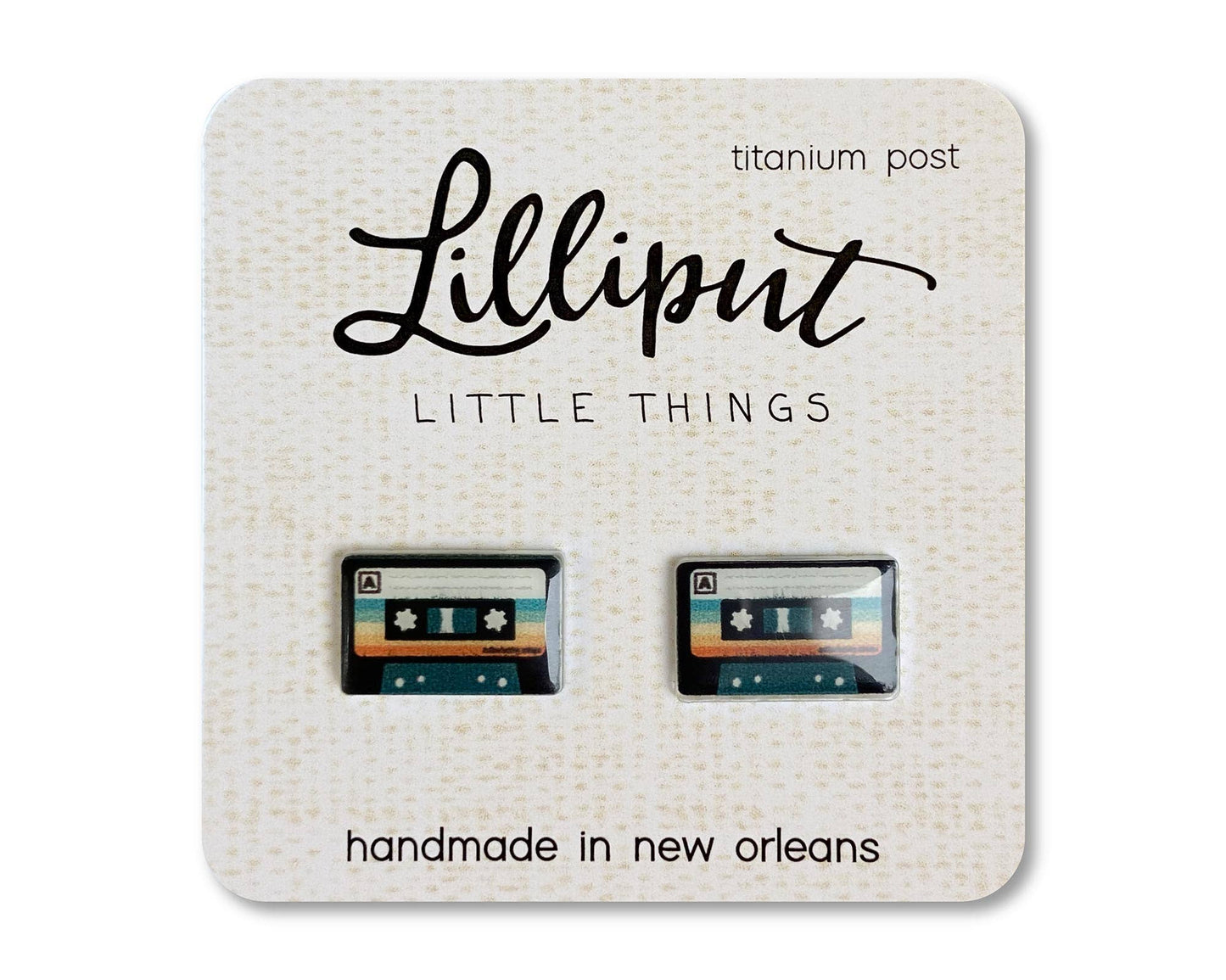 Lilliput Little Things - Retro Cassette Earrings