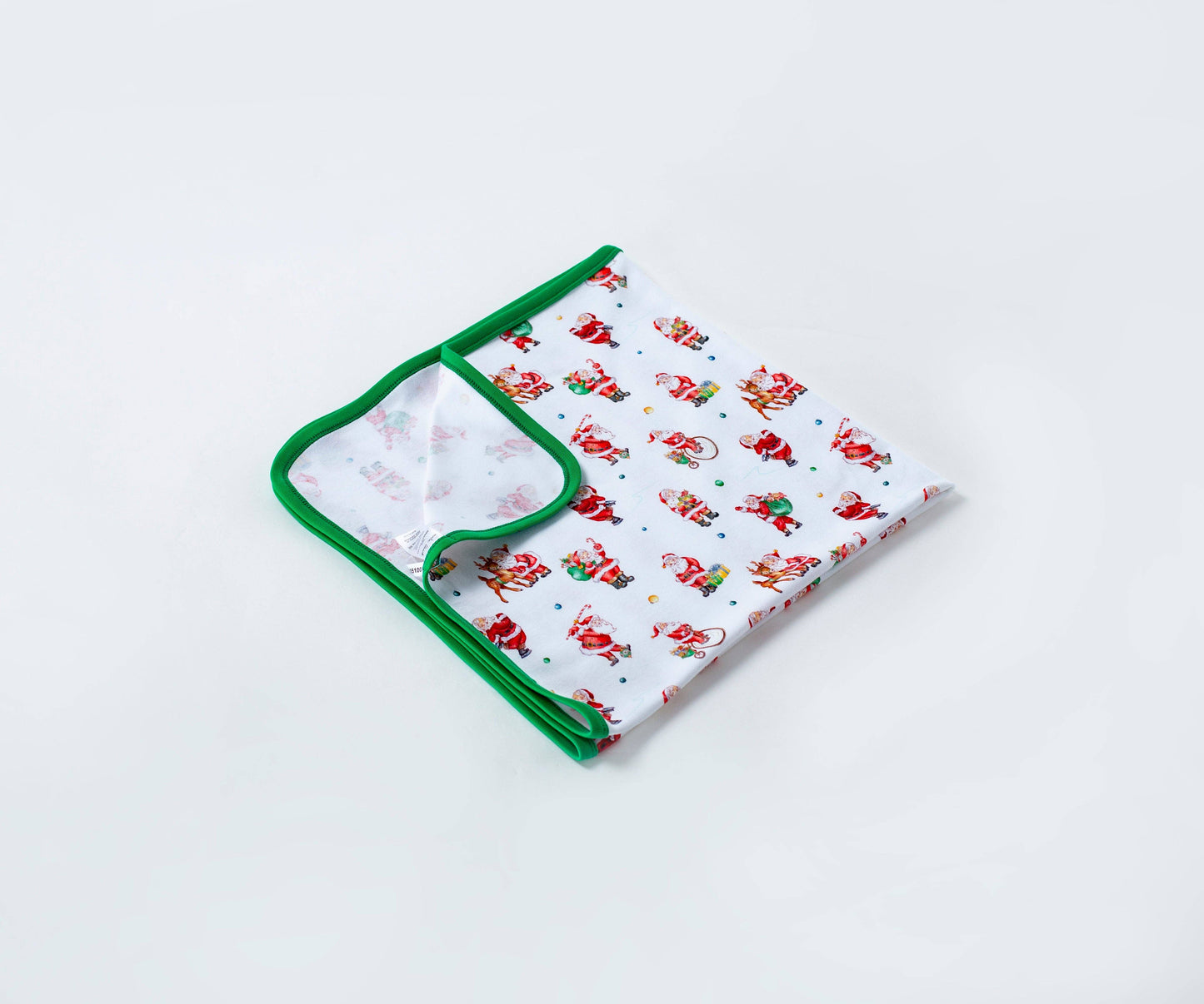Santa Claus is Coming to Town Organic Cotton Christmas Baby Blanket
