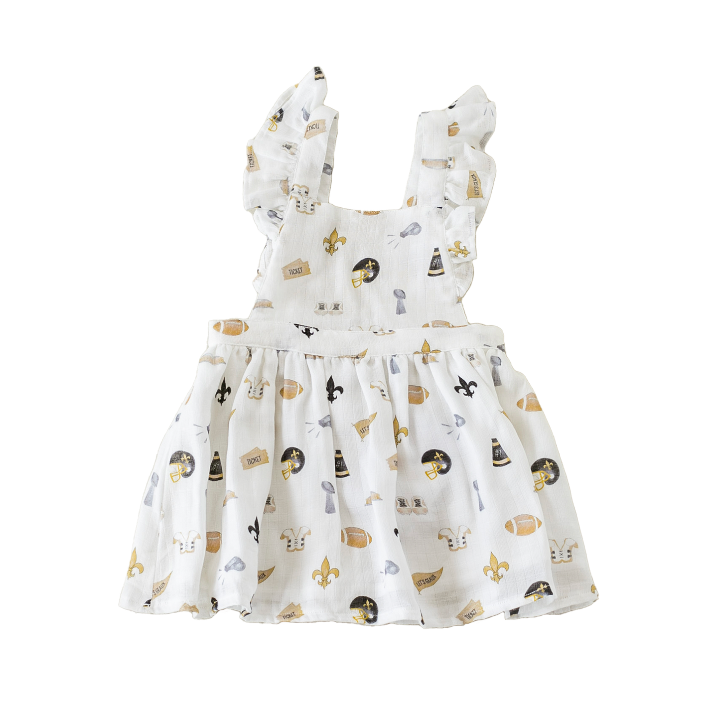 Nola Tawk - Let's go Saints Organic Muslin Dress