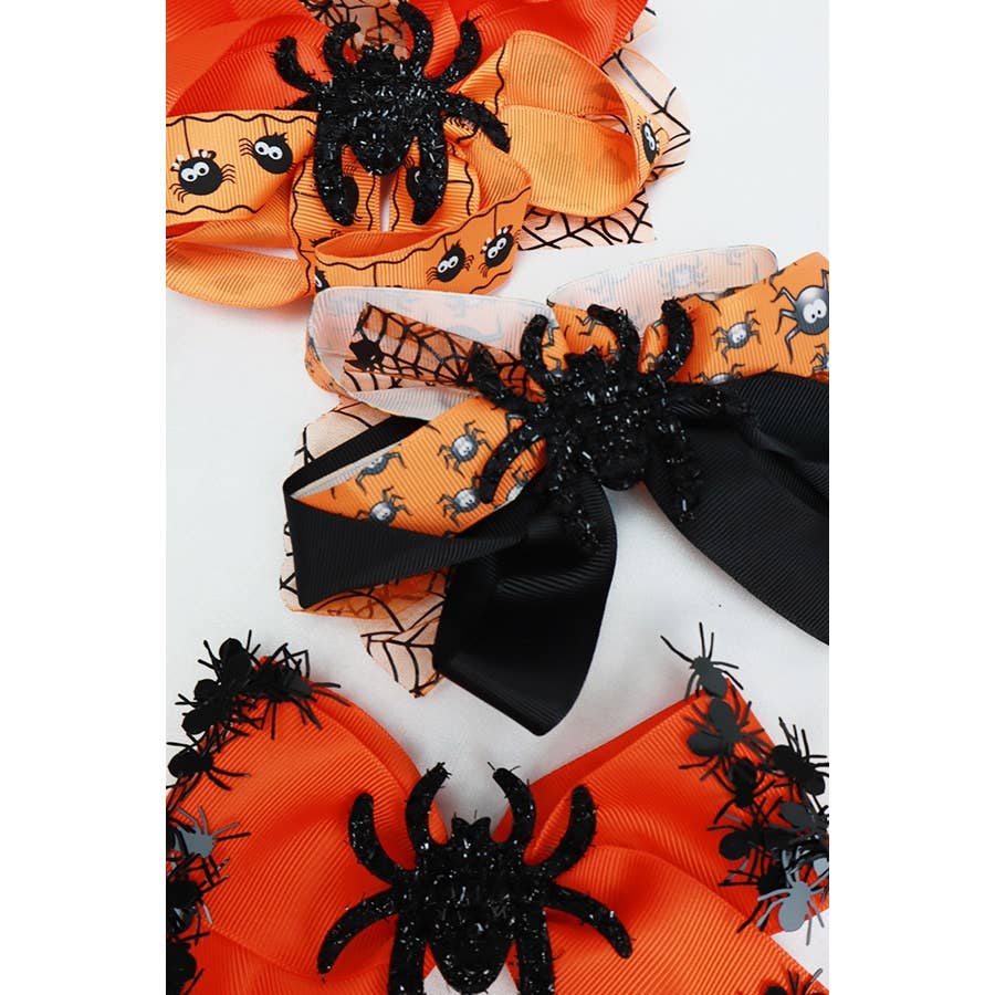 Love and Repeat - Halloween Glitter Spider Bow Clip