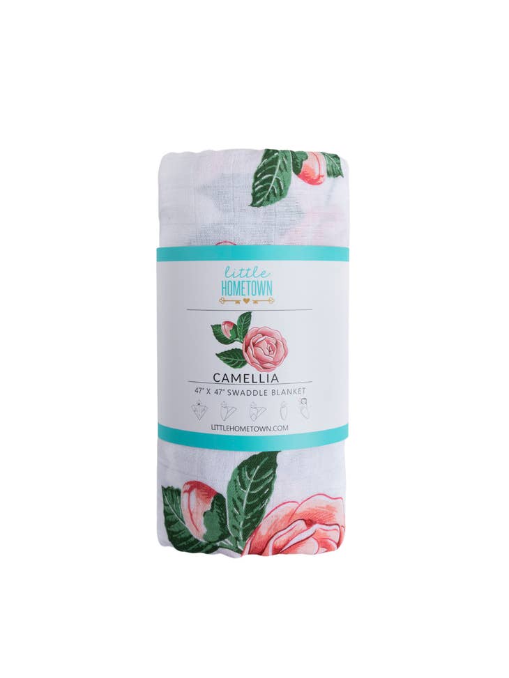 Little Hometown- Camellia Swaddle (Floral)