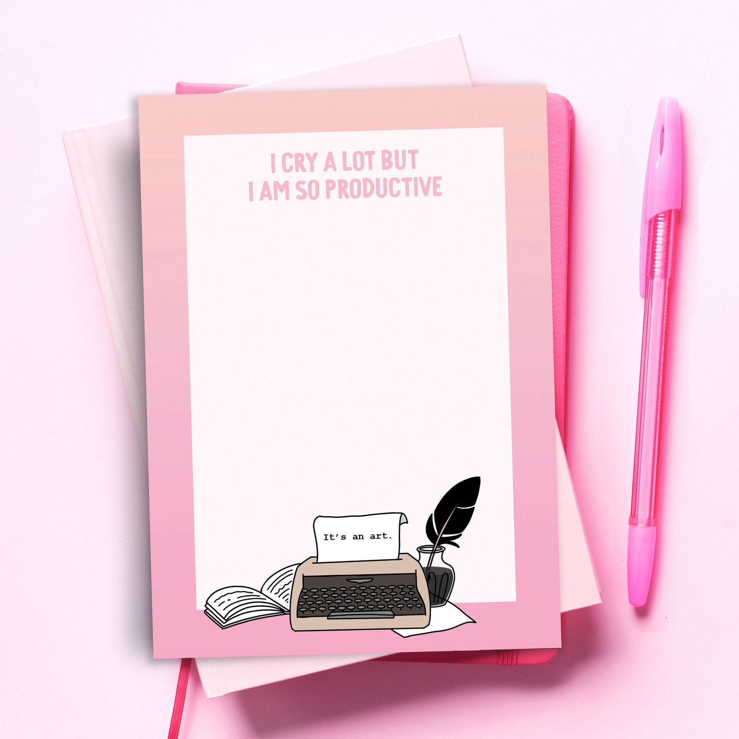 Pop Cult Paper - Cry a lot Funny Notepad - Taylor Swift TTPD Notepad