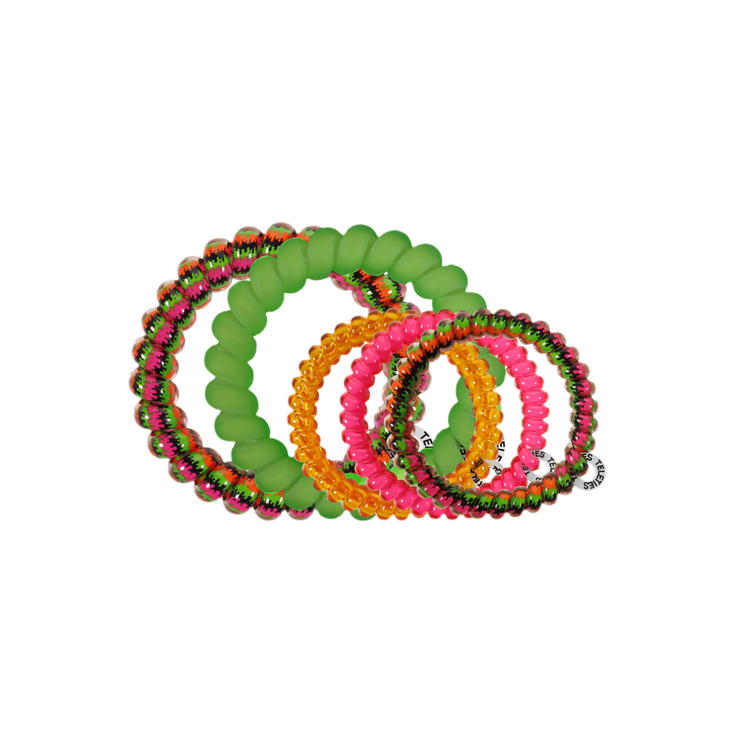 TELETIES - Spiral Hair Coils | Mix Pack | Fright Night Hair Ties