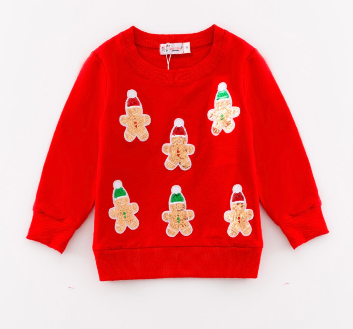 Sequin Gingerbread Sweatshirt