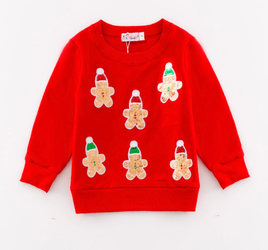 Sequin Gingerbread Sweatshirt