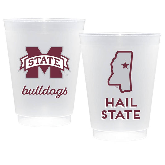 Canvas Style - Mississippi State NCAA Frost Flex Plastic Cups (Set of 10)