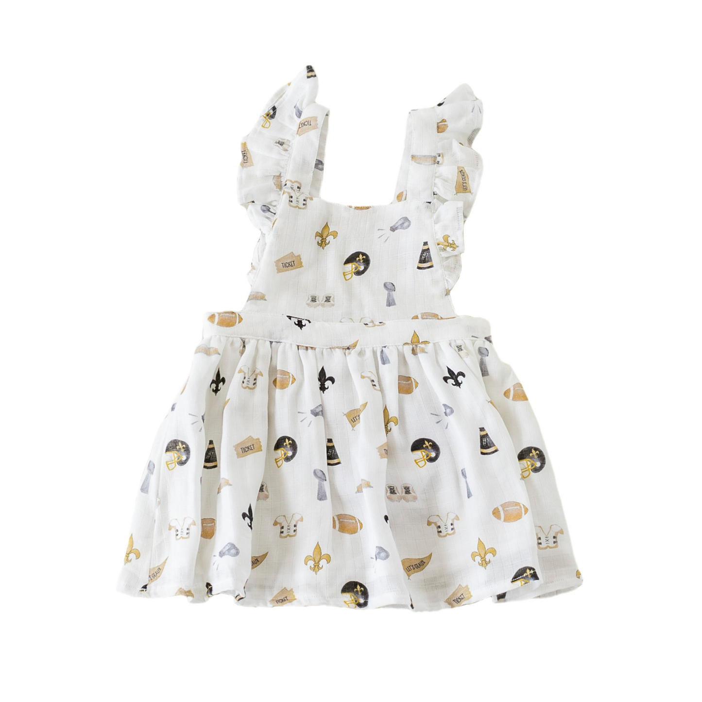 Nola Tawk - Let's go Saints Organic Muslin Dress