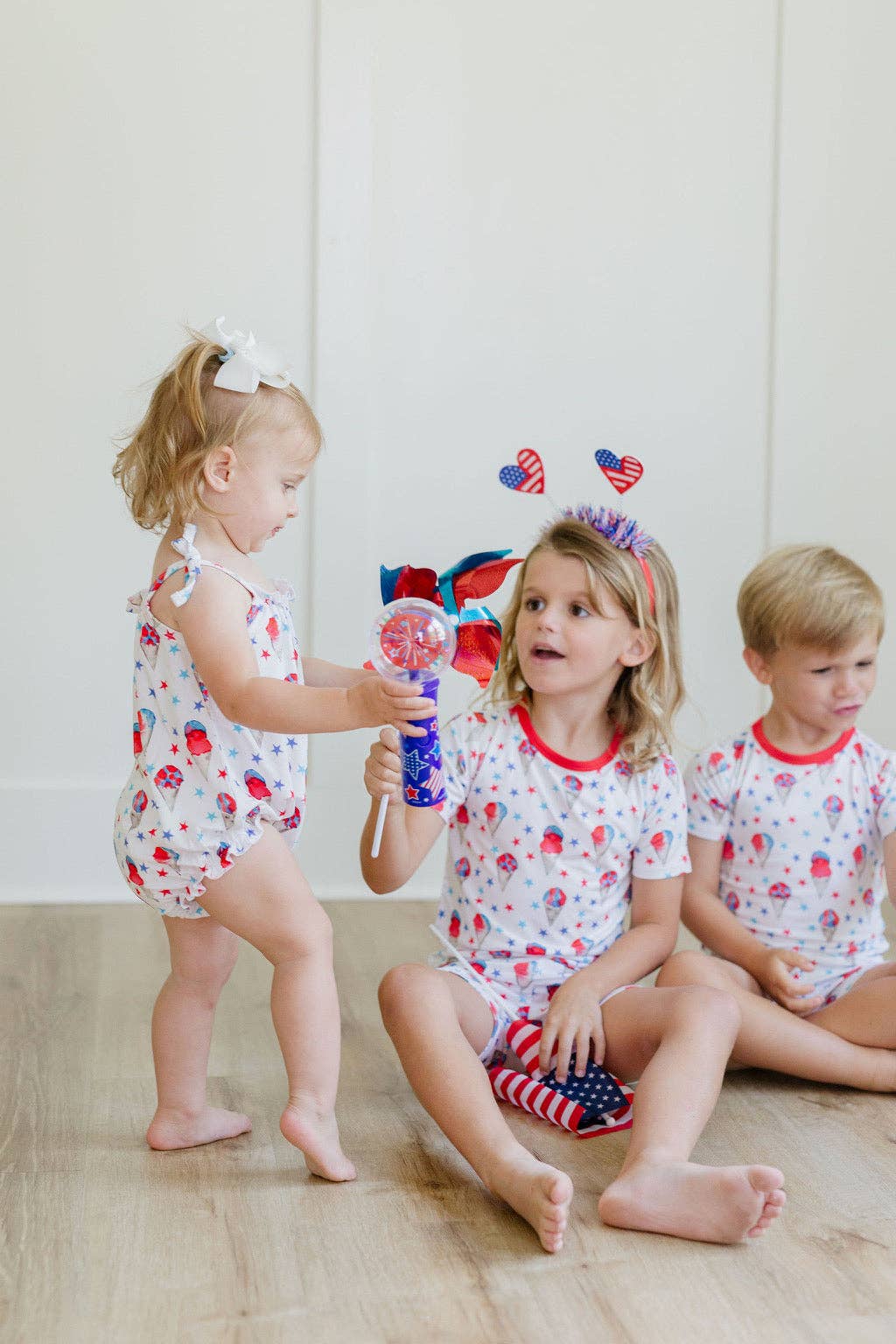 Sweet Bay Clothing - Red, White and Blue Snowcones Bubble