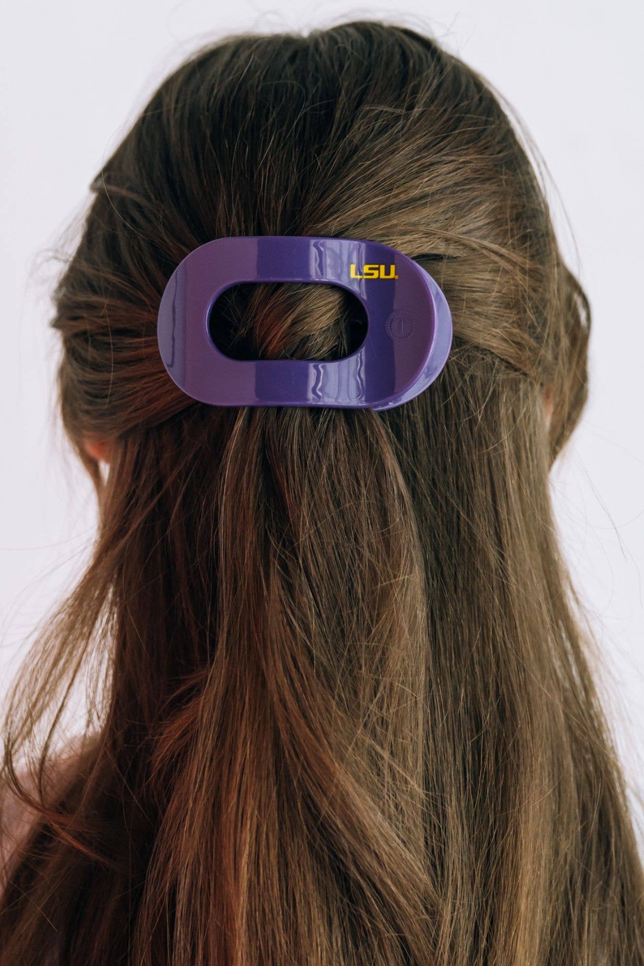 TELETIES - Round Flat Hair Clip | Med. | LSU