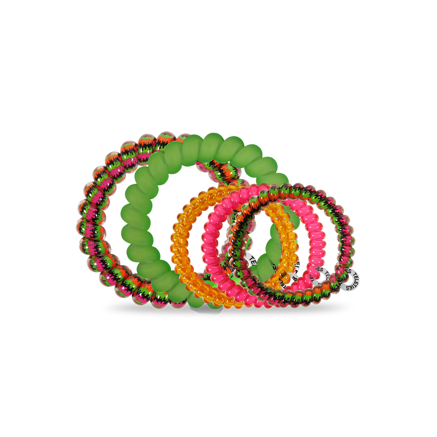 TELETIES - Spiral Hair Coils | Mix Pack | Fright Night Hair Ties