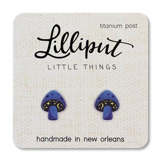 Lilliput- Cosmic Mushroom Earrings