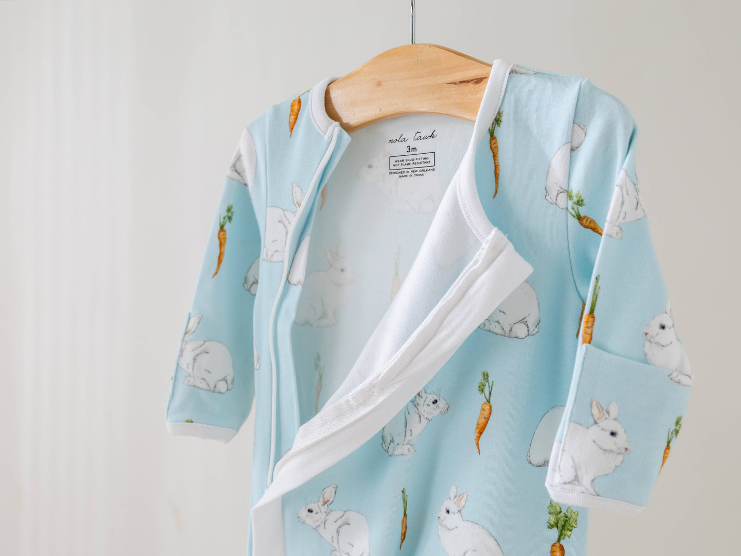 Nola Tawk - Bunny Hop Organic Cotton Kids Pajamas