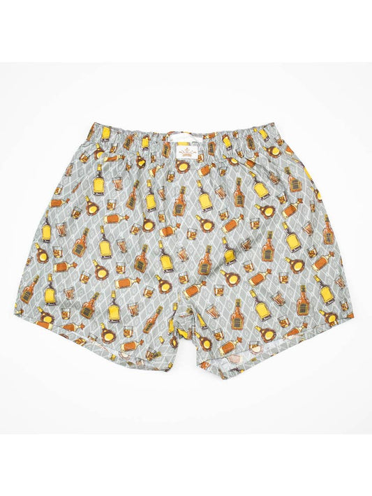 Men'S On the Rocks Boxers Gray/Brown