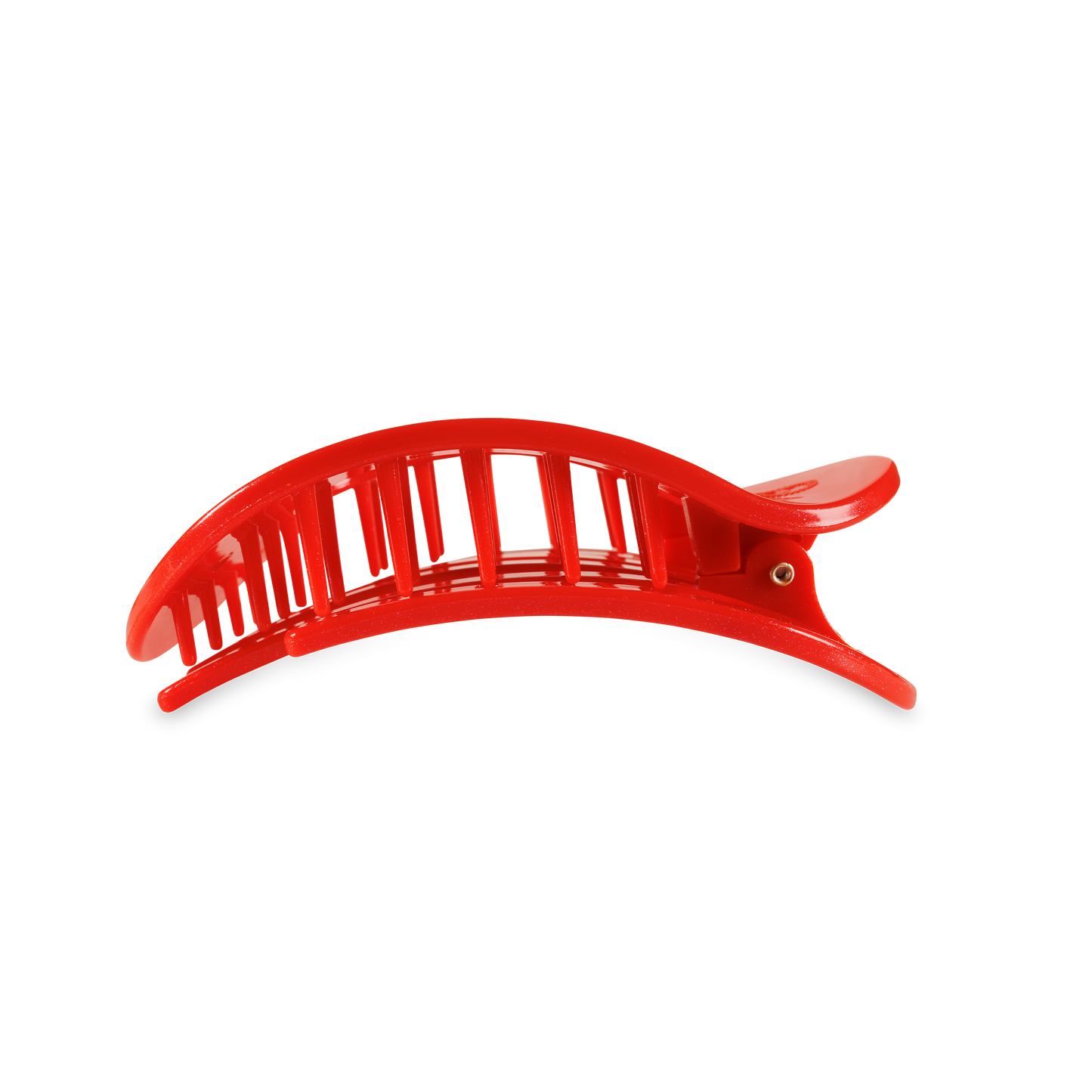 TELETIES - Round Flat Hair Clip | Medium | Rudolph Red