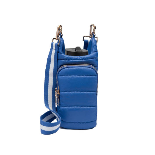 WanderFull - Lapis Blue HydroBag™ with Blue & White Striped Strap