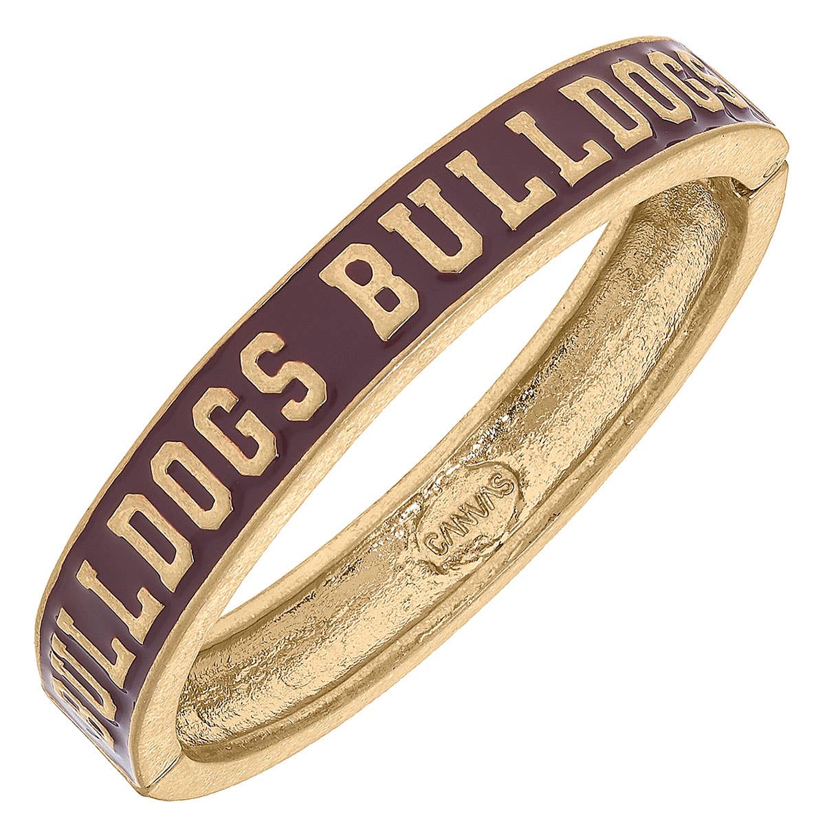 Canvas Style - Mississippi State Bulldogs Enamel Hinge Bangle