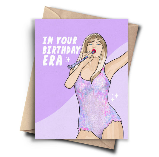 Pop Cult Paper - In your Birthday Era - Taylor Swift Funny Birthday Card