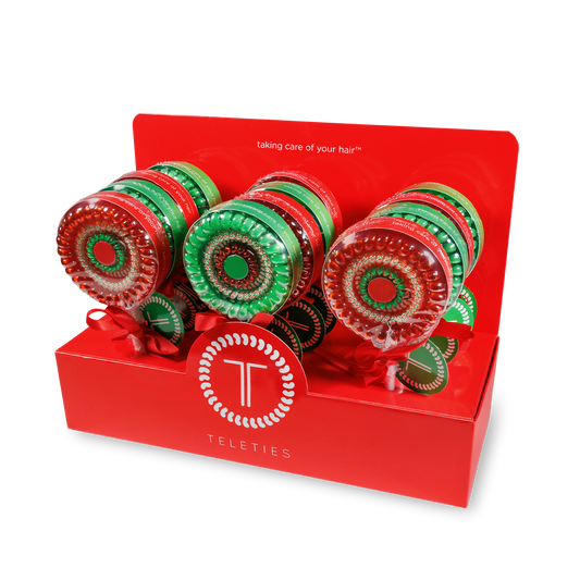 TELETIES - Spiral Hair Coils | Holiday Lollipop Bundle