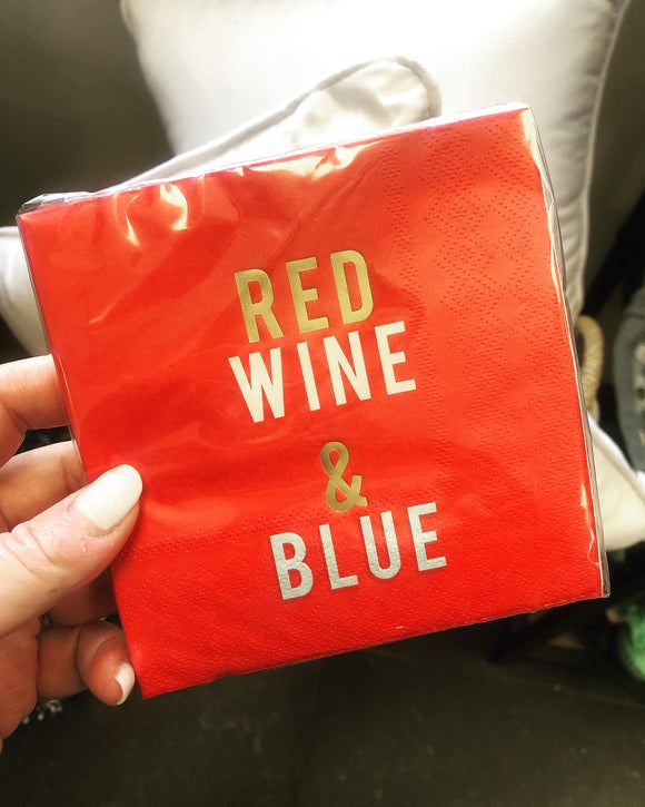 Red, Wine, and Blue Napkin Sets