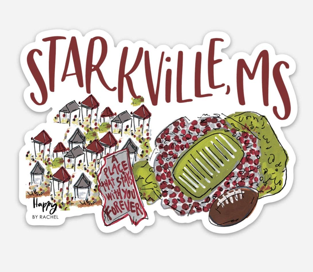 Happy By Rachel, LLC - Starkville, MS Sticker-NEW!