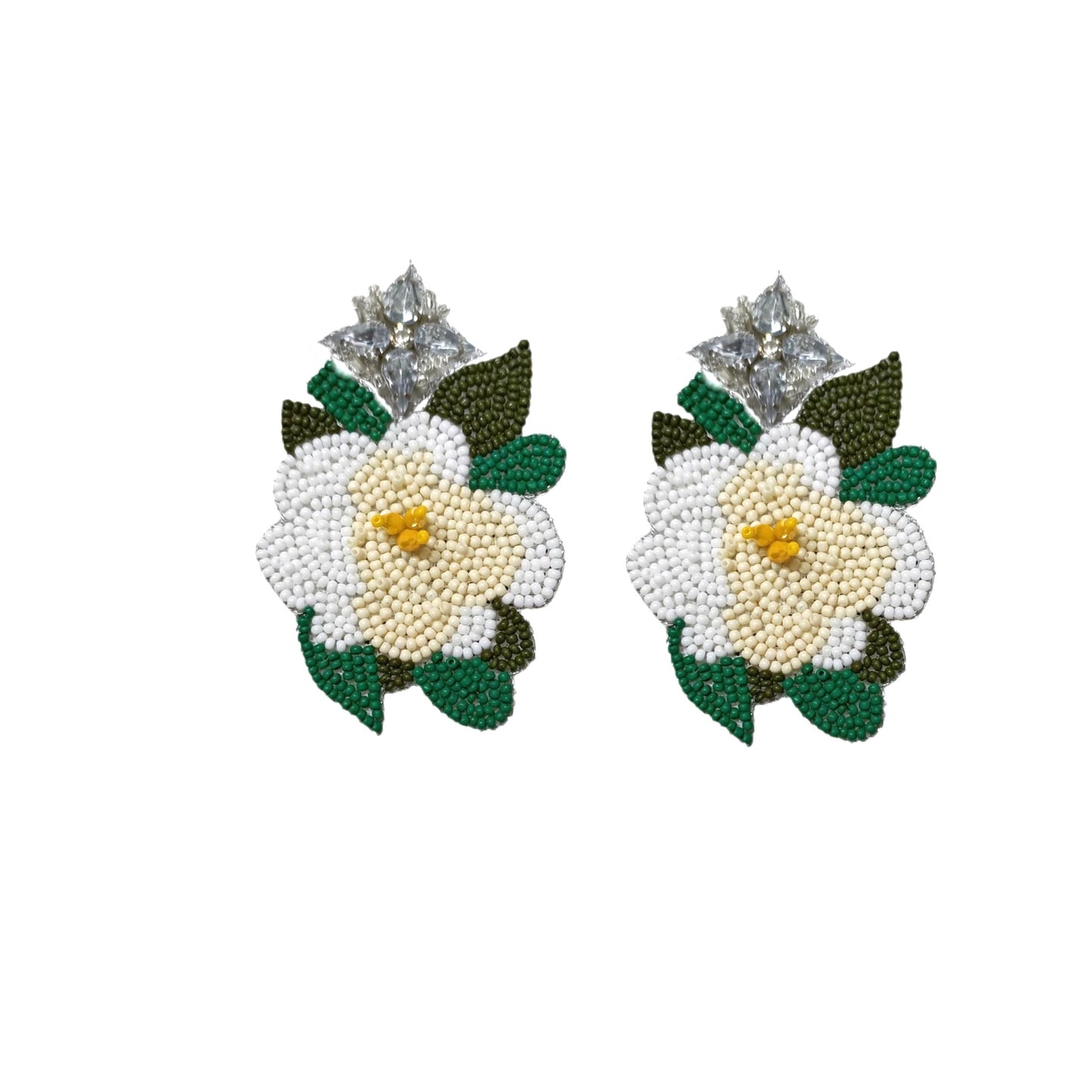 Addison Clay Designs- Magnolia Flower Earrings