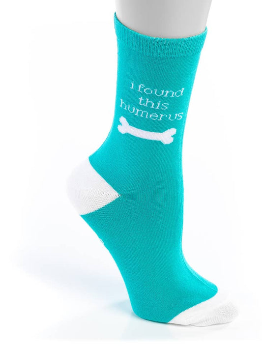 "I Found this Humerus" Unisex Nurse Socks