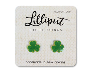 Lilliput Little Things - Shamrock Earrings // St. Patricks Day