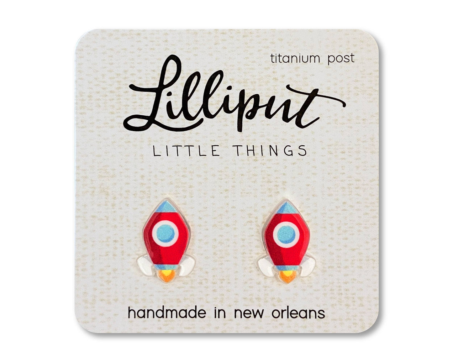 Lilliput Little Things - Rocketship Earrings