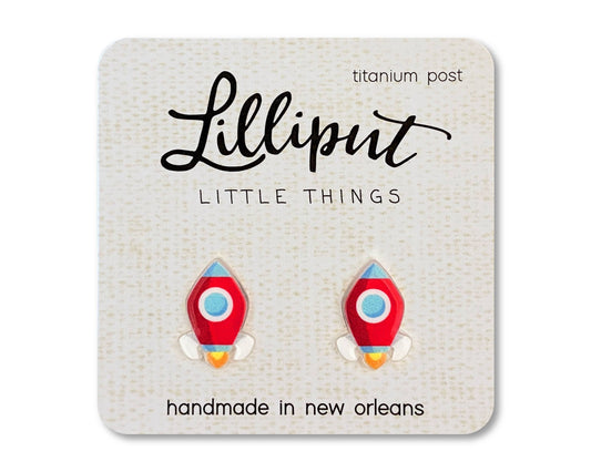Lilliput Little Things - Rocketship Earrings