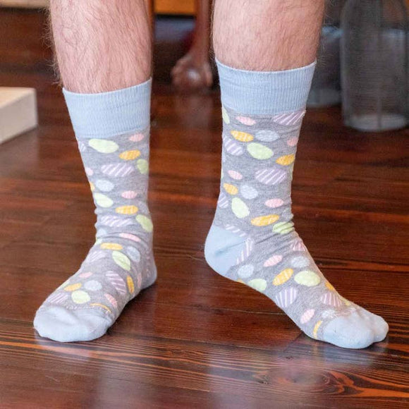 Men's Easter Egg Socks Gray/Multi One Size