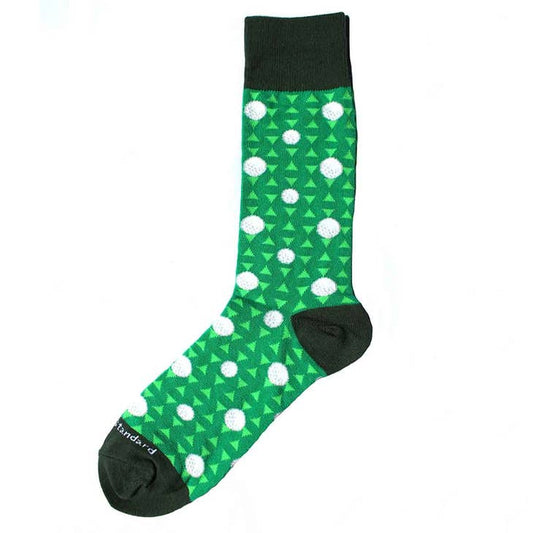 Men's Hole in One Socks Green/White One Size