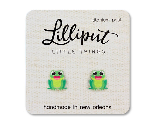 Lilliput Little Things - Frog Earrings