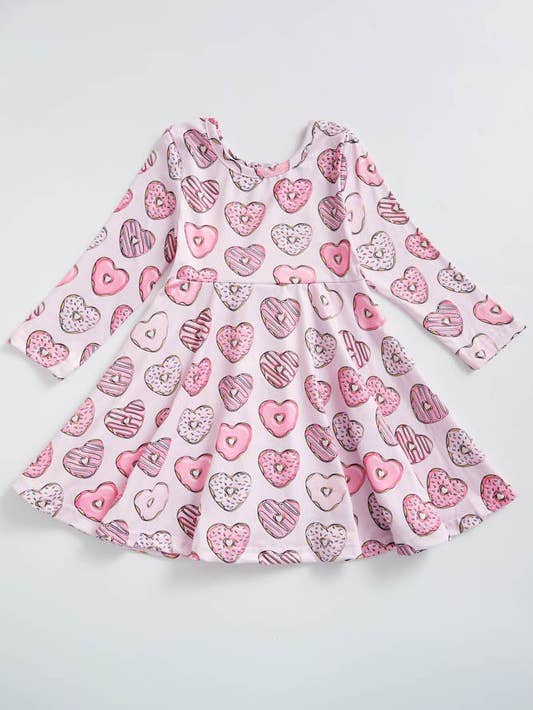 Clover Cottage- Donut Heart Girls Dress