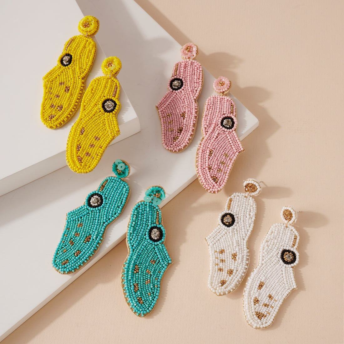 Clog/Croc Seed Bead Earrings