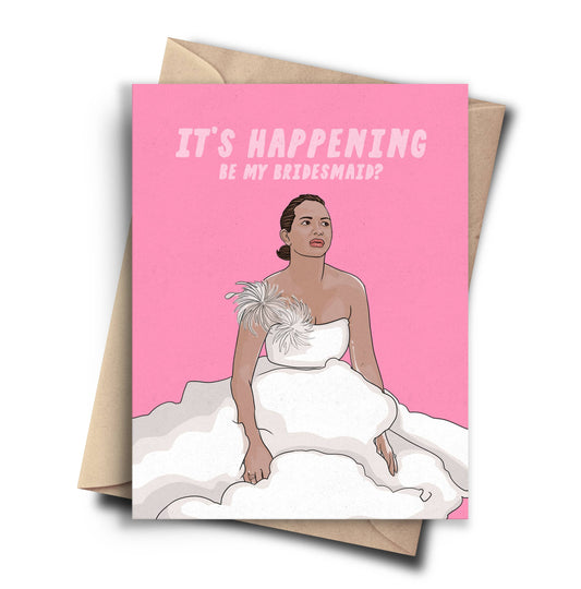 Pop Cult Paper - Funny Be My Bridesmaid Card - Funny Bridal Party Card