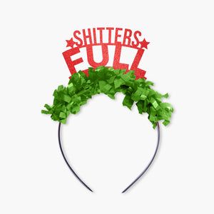 Shitters Full Holiday Christmas Party Crown Headband