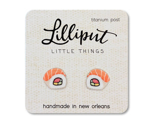 Lilliput Little Things - Sushi Roll Earrings