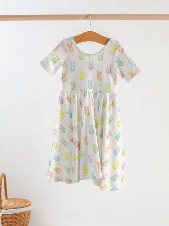 Hoppy Easter Organic Cotton Twirl Dress