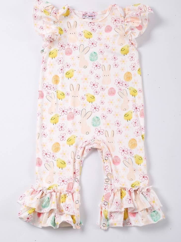 Clover Cottage- Bunny Chick Baby Romper