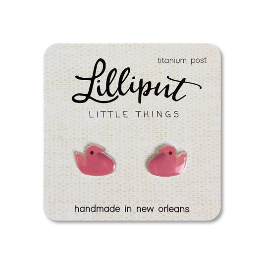 Lilliput- Easter Chick Earrings in Pink