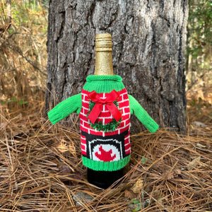 Tacky Christmas Knitted Wine Bottle Sweater
