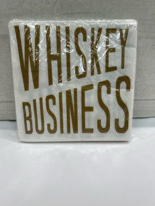 Whiskey Business Cocktail Napkins