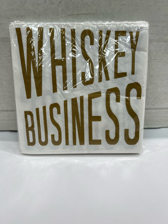 Whiskey Business Cocktail Napkins