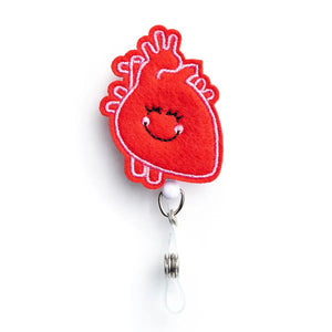 Anatomical Heart Badge Reel Holder