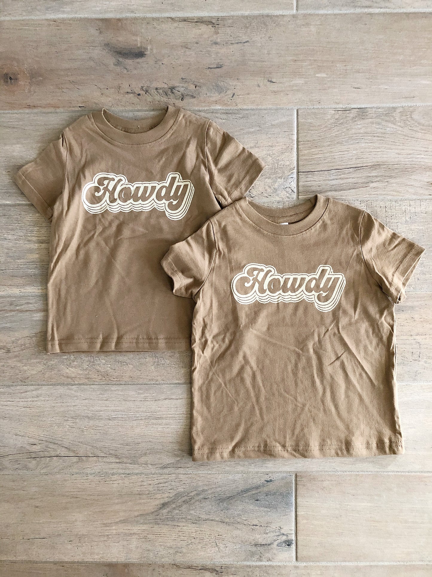 Clover Cottage- Howdy Tee in Brown