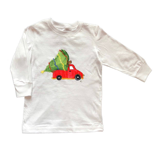 Designs by Beverly- Christmas Truck Boys Tee