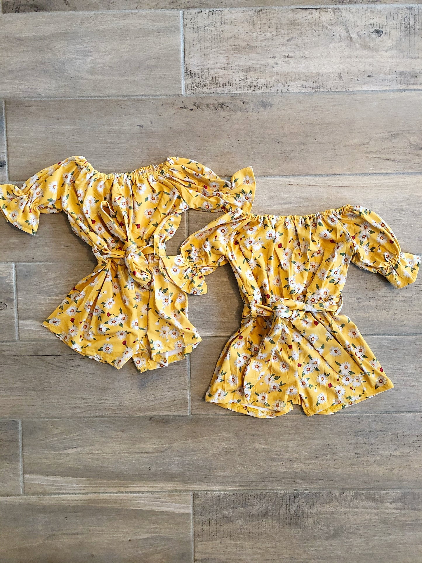 Clover Cottage- Yellow Daisy Romper